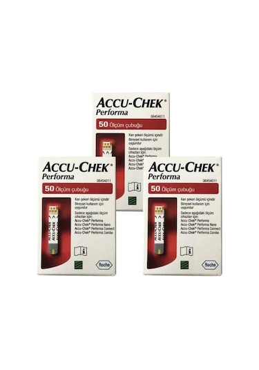 Accu-Chek Performa Nano Şeker Ölçüm Stribi 3 Kutu 150 Adet