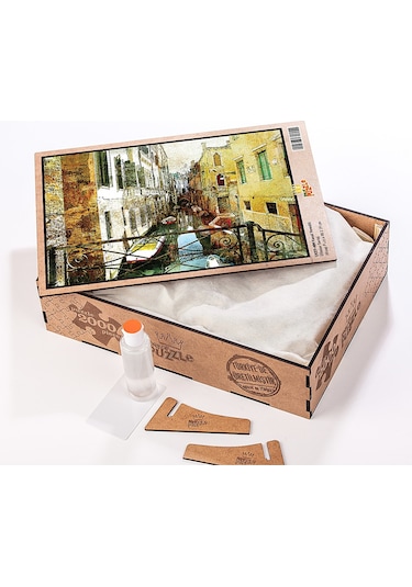 King Of Puzzle Kanal venedik Ahşap Puzzle 2000 Parça