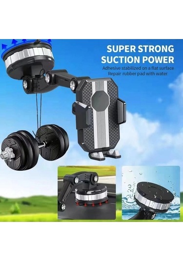 Dancemonkey Cbtx X-0566 Araba Koltuk Ön Cam Adaptörlü Fiyatlı Tutucu Vantuz Braketi Siyah