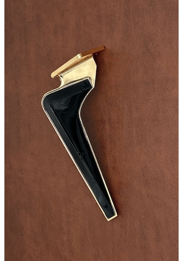 Wings Gold Siyah Mobilya Koltuk Ayağı Chester Komidin Tv Ünitesi Vestiyer Ayağı 21 Cm 8 Adet