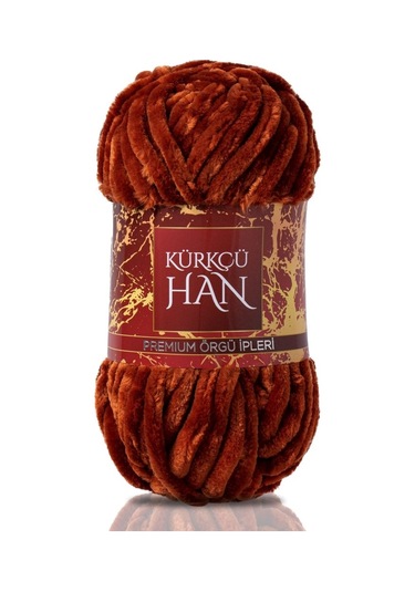 Kürkçü Han Kadife 100 G 95 M Örgü İpi Khkad Kahverengi