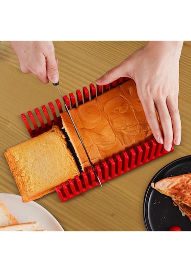 Suntek Sandviç Dilim Kesici Ekmek Dilimleme Mutfak Pişirme Kırmızı Diğer