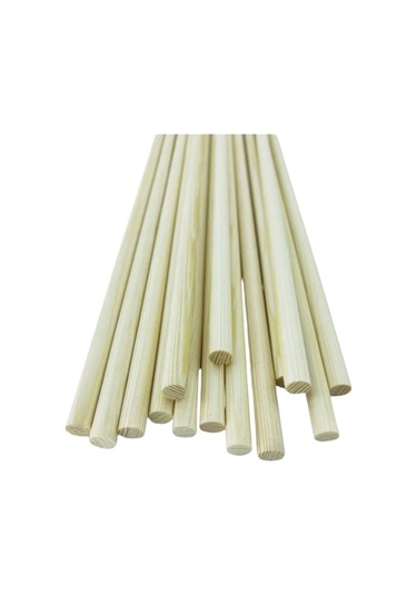 Okcubaba Ahşap Ok Şaftı -5 Adet- 1. Kalite Sarı Çam 80cm 32 İnch