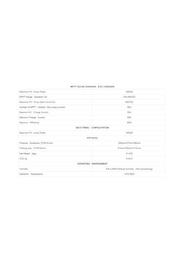 Sako Sunone 3000 Va 3 Kva Yüksek Vaj Mppt İnvertör 220 V Çevirici