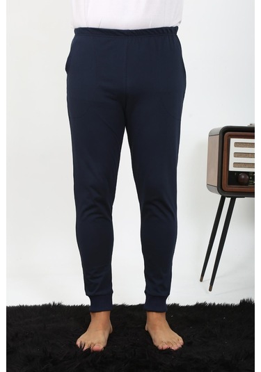 Akbeniz Erkek Pamuk Tek Alt Pijama Lacivert 27551
