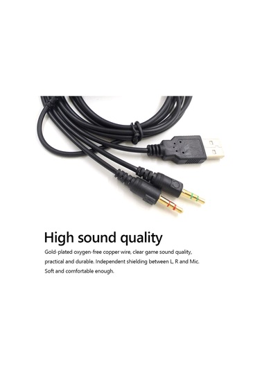 Sones Zs0224 Steelseries Arctis 3 / 5 / 7 / Pro İçin 3 Uçlu Kulaklık Ses Kablosu Siyah