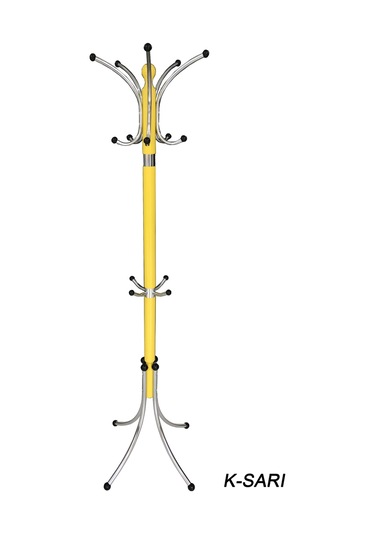 Tolunay Portmanto Ayaklı Askılık - Yonca Model Sarı