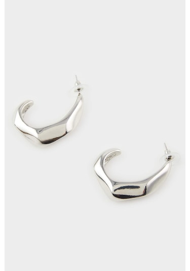 DeFacto Afra x DeFacto Sallantılı Silver Küpe E9067AXNSSR4