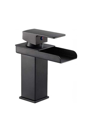 Dancemonkey Musluk Sıcak Ve Soğuk Su Siyah Şelale, Tasarım Estetik Siyah