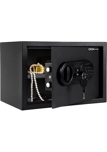 Doras Elektronik Şifreli Ve Anahtarlı Çelik Kasa / 25 Serisi