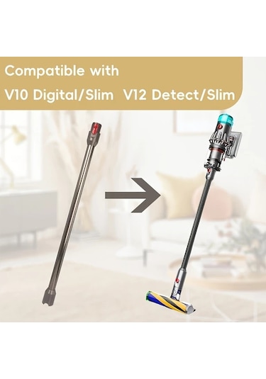 Fochsia 1pc Extension Wands Tube V12 Detect Slim V10 Digital Slim Cordless Vacuum Cleaner Uzun Süpürge Yedek Parça