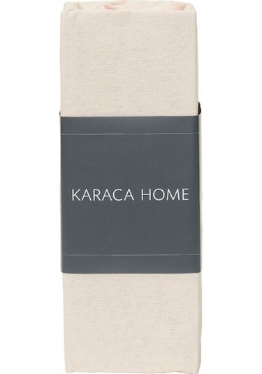 Karaca Home Penye Fitted Çarşaf Çift Kişilik Ekru 160x200+30 cm