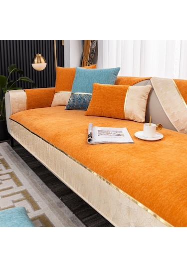 Gri Oturma Odası Jakarlı Kanepe Kılıfı Kanepe Kılıfı İskandinav Kanepe Yastığı Kaymaz Kanepe Havlusu L Şeklinde Kanepe Koruyucu Kılıf 90x70cm 1pcs