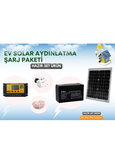 Güneş Enerji Panelli Solar Aydınlatma Sistemi Cep Telefonu Şarj Edebilirsiniz 1. Sınıf Solar Sistem