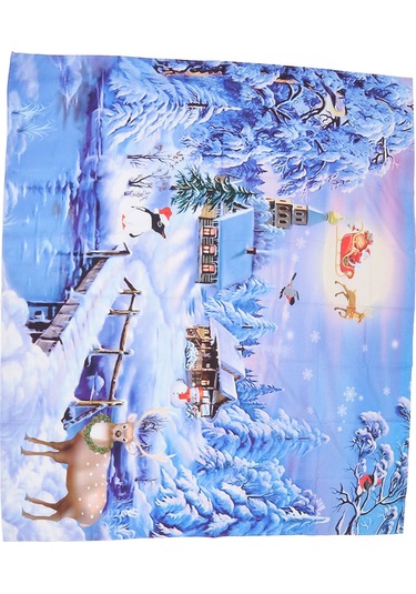 Xindoker Noel Dekorasyonu Tapestri: Yüksek Kaliteli Polyester Duvar Örtüsü, 150x130cm, Noel Desenli, Çok Amaçlı Ev Dekoru Ve Parti Arka Planı Diğer