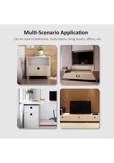 Createtech Akıllı Parmak İzi Çekmece Kilidi - 20 Parmak Kayıt, Hızlı Açılış, Çocuk Kilidi, Güvenli