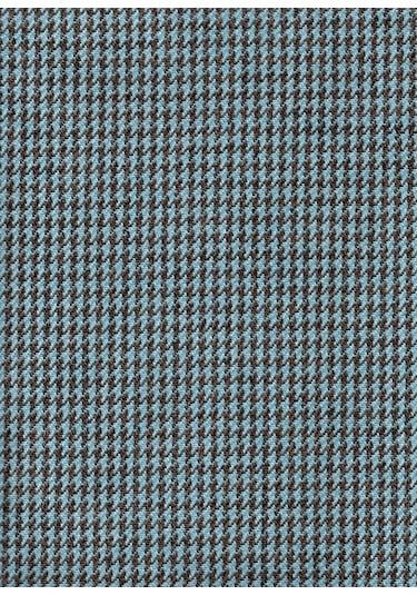 Enesar Home Keten Kaz Ayağı Döşemelik Kumaş Premium Dokuma Turkuaz Kahve 100 x 140 cm