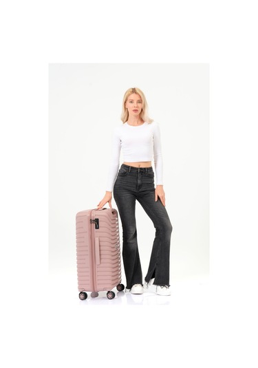 Keo-plus Pudra Orta Boy Silikon Kırılmaz Pp Valiz Siyah