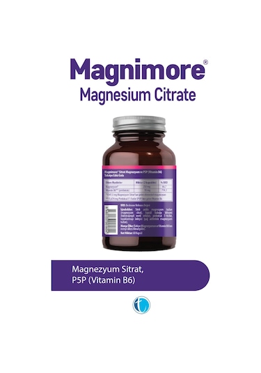 Magnimore Magnezyum Sitrat 60 Bitkisel Kapsül Vitamin B6 P5P