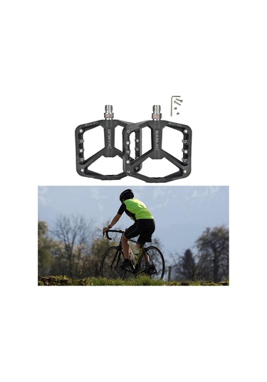 Dolıty Dağ Bisikleti Pedalları Mtb Bisiklet Düz Geniş Siyah