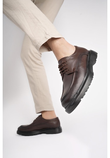 Muggo Samuel Garantili Günlük Klasik Hakiki Deri Casual Rahat Ortopedik Kalın Taban Erkek Ayakkabı Kahverengı Kahverengi Muggo Samuel Garantili Günlük Klasik Hakiki Deri Casual Rahat Ortopedik Kalın Taban Erkek Ayakkabı Kahverengı Kahverengi