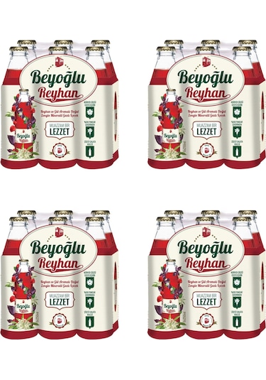 Beyoğlu Gazozu Reyhan Ve Gül Aromalı Gazlı İçecek 250 Ml X 24 Adet