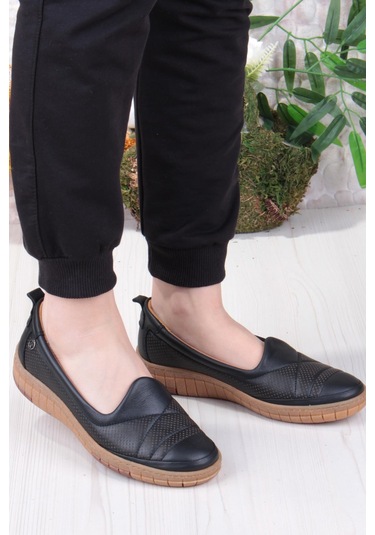 Pierre Cardin 54562 Anatomik Rahat Ürün Hakiki Deri Kadın Ayakkabı Sıyah