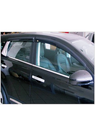 Nissan Qashqai J10 Krom Cam Çıtası 4 Prç. 2007-2014 P. Çelik
