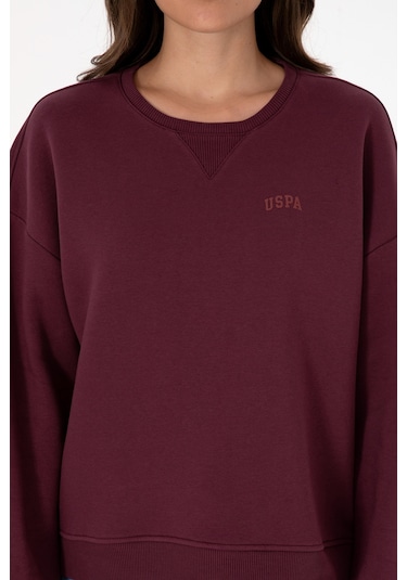 U.s. Polo Assn. Kadın Plum Sweatshirt 50313586-vr177 New Plum