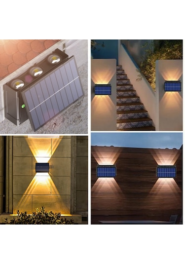 Forlife 20 Watt Solar Çift Yönlü Duvar Apliği (Günışığı)