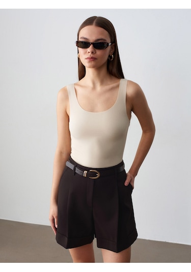 Dilvin 32778 Geniş Askılı Basic Pamuk Top-taş