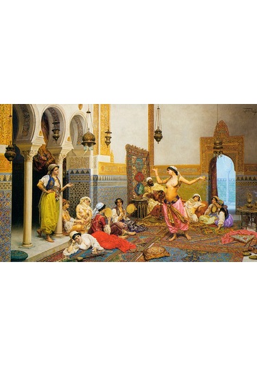 Armada Çini 80X120 Osmanlı Türk Hamamı Sazende Dijital Baskı Pano