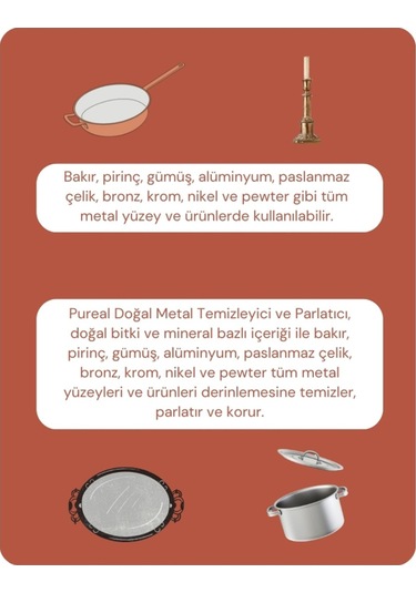 Pureal Doğal Metal Temizleyici Ve Parlatıcı 255 G Tekli