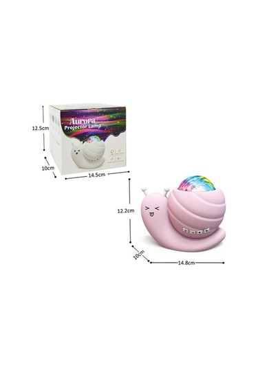 Artfulabode Salyangoz Şekilli Yıldız Projeksiyonlu Bluetooth Hoparlör Ve Gece Lambası - Aura Işıkları Ve Rahatlatıcı Müzik