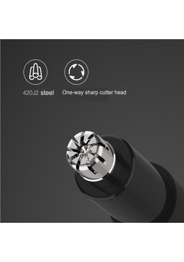 Xiaomi Elektrikli Mini Burun Saç Düzeltici Hn1 Taşınabilir Kulak Burun Saç Tıraş Makinesi Kesme Makinesi Su Geçirmez Temizleyici Aracı Hasarı Önler