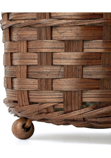 Bambu Saksı, Kahverengi, 15 Cm 3 Adet