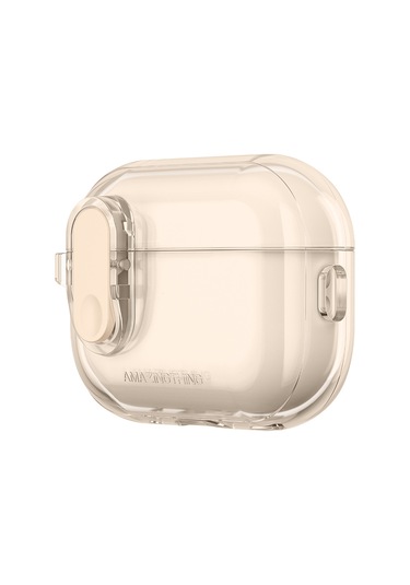 Airpods Pro 2 Kılıf Amazingthing Magnetik Kilit Tasarımlı Minimal Serisi Kılıf Desert Titanyum