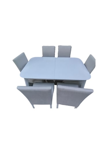 Bengimobilya Sandalye-Masa Muz Torna Açılır Masa Parlak Beyaz Boya Giydirm Ter