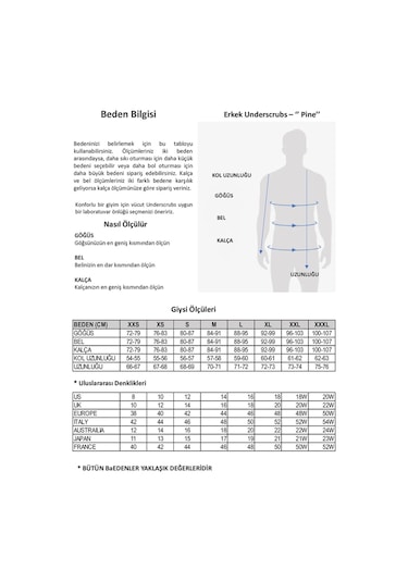 Pine Underscrubs 100% Pamuk 001