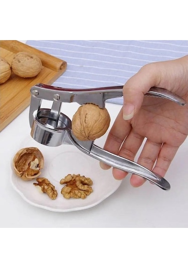 3b Trend Sarımsak Ezici Paslanmaz Metal, Pres Ceviz Kırıcı Metalik
