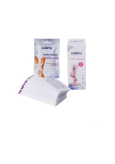 Mora Kullan At Topuk Törpüsü 50 Adet + Pedikür Çorabı