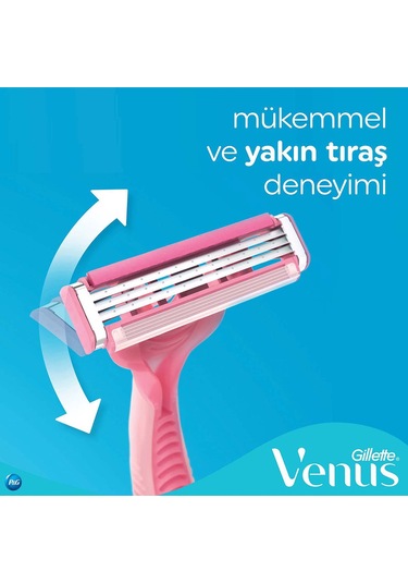 Gillette Simply Venus 3 Basic Kullan At Kadın Tıraş Bıçağı 4 Adet