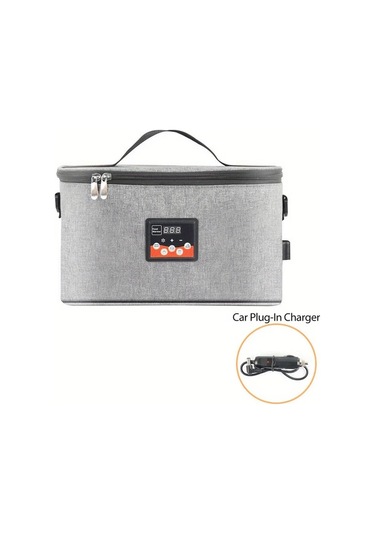 Xuweiwei Square Taşınabilir Araba Bebek Biberon Isıtıcı Akıllı Ekran Termostat Büyük Kapasiteli Yenidoğan Beslenme Çantası