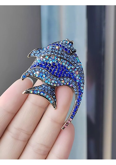Bijoubijou Bijuteri Broş Balık 245687103 Mavi