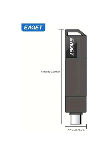 Motion003 Eaget Cf33 Usb3 2 Flash Bellek 256gb Tip C Ve Usb 3 2 120mb S İphone Uyumlu Android Mac