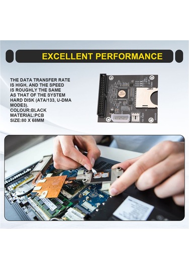 Xurunkeji Sd To 3.5 İnç Ide 40 Pin Dönüştürücü Kart Ide Sd Kart Adaptörü Ssd Gömülü Depolama Adaptörü Kartı Ide Genişletme Kartı