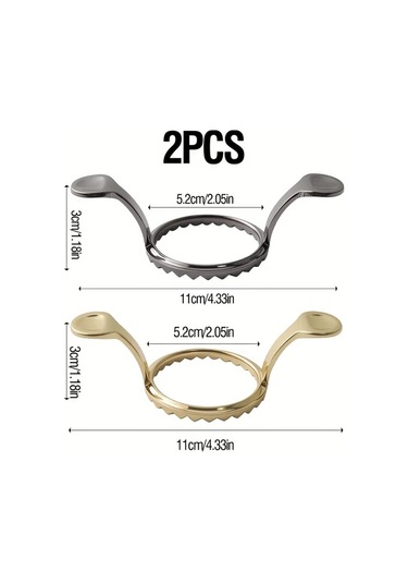 Honeybeeshop 2 Adet Çift Kulaklı Yuvarlak Mantı Ve Çörek Kalıbı Çinko Alaşım Pişirme Makinesi