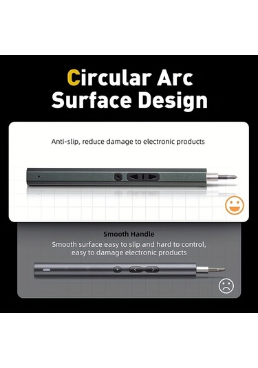 Tcherchi LJ11043 66 In 1 Arada Hassas Küçük Akülü USB Şarjlı Tornavida Seti