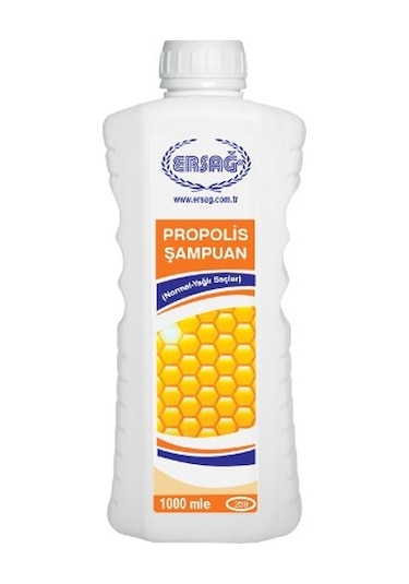 Ersağ Aparatlı Propolisli Normal ve Yağlı Saçlar için Şampuan 1 L