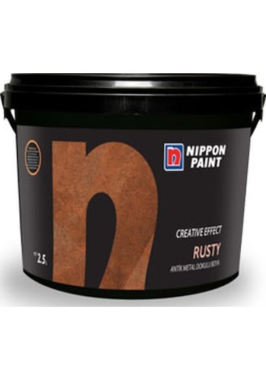Nippon Rusty Düz Antik Metal Görünümlü Boya 1.25 L 1 KG